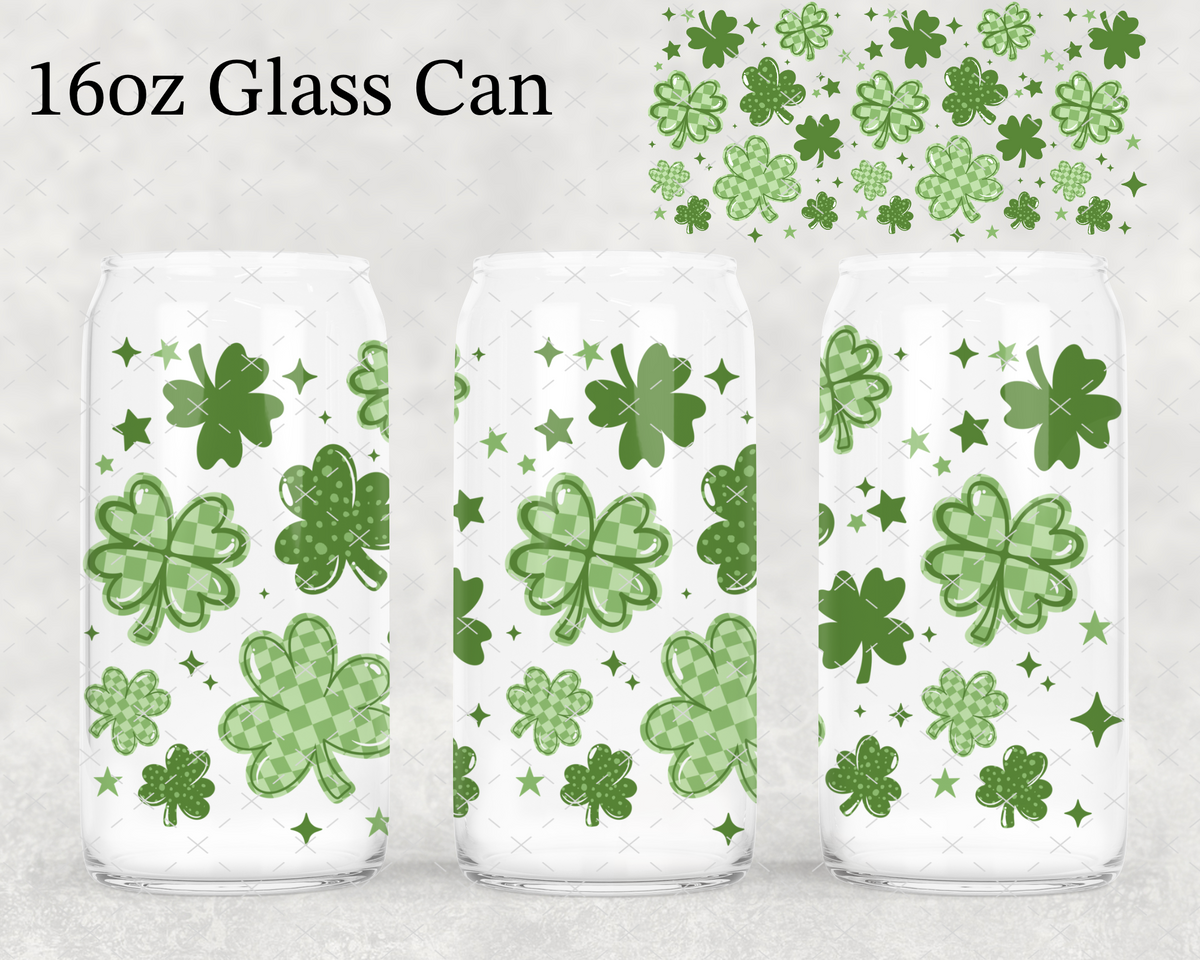 MTO Checker Shamrocks UV Cup Wrap