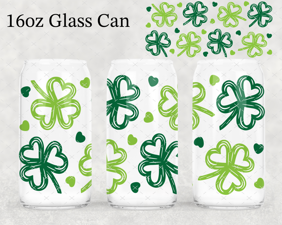 MTO Green Shamrocks UV Cup Wrap