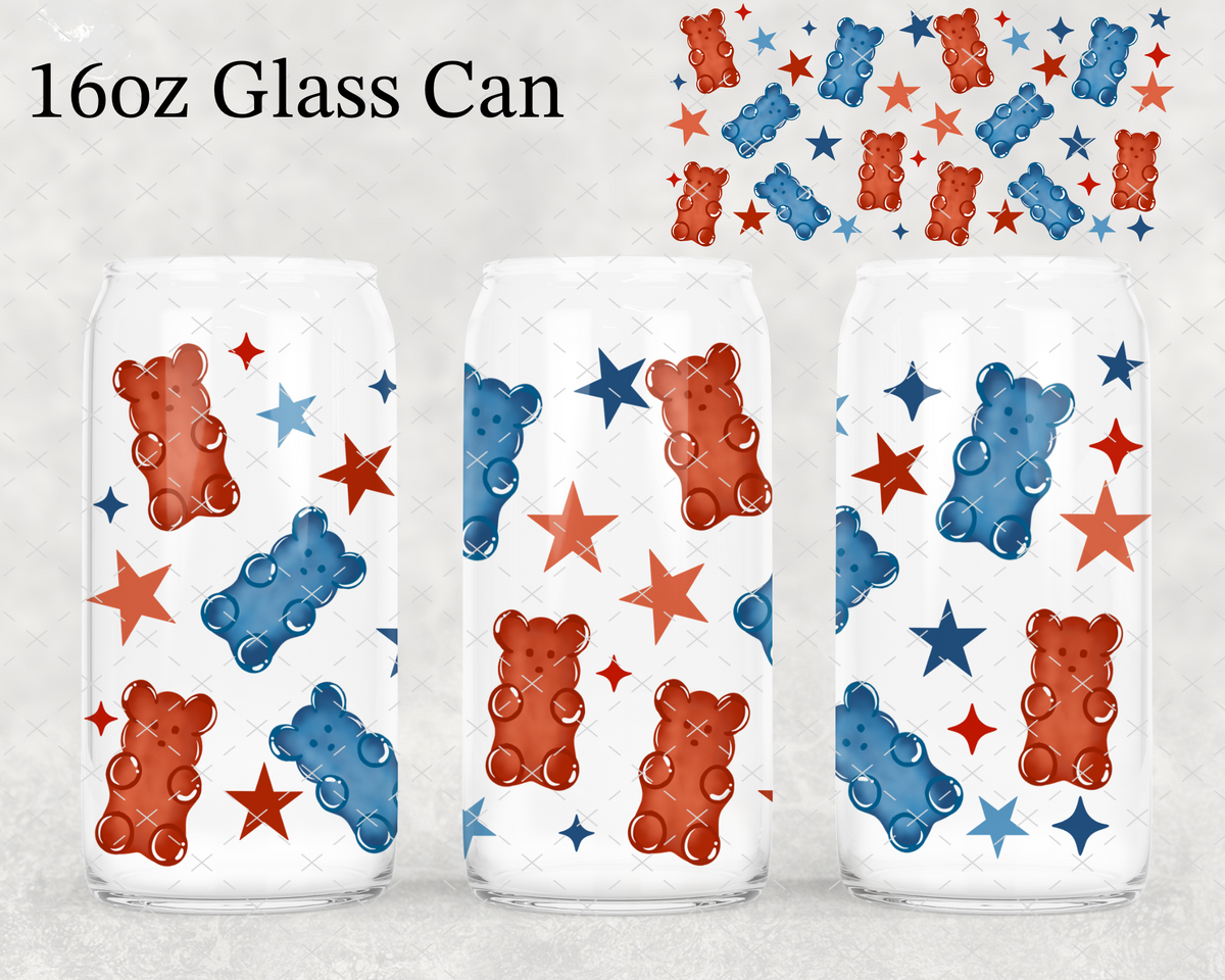 RWB Gummy Bear UV Cup Wrap