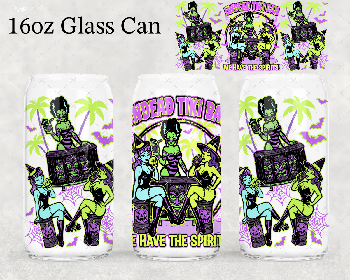 Undead Tiki Bar UV Cup Wrap