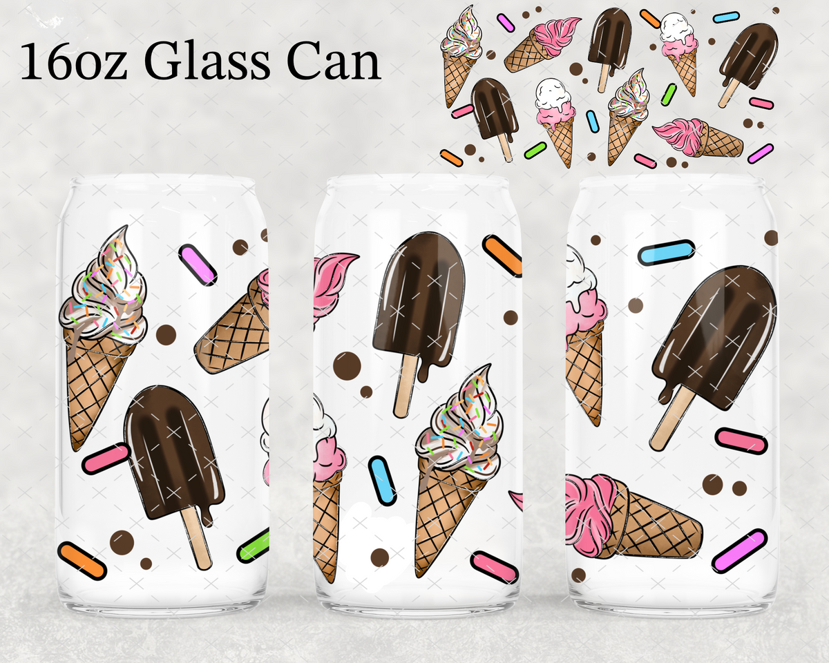 Ice Cream Popsicles UV Cup Wrap