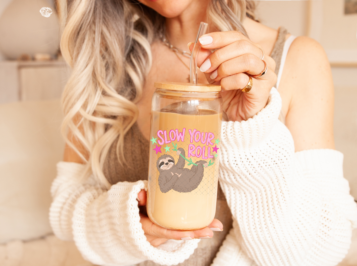 Slow Your Roll Sloth UV Decal