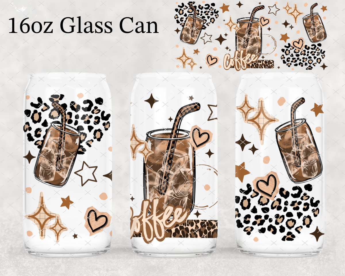 Cheetah Coffee UV Cup Wrap
