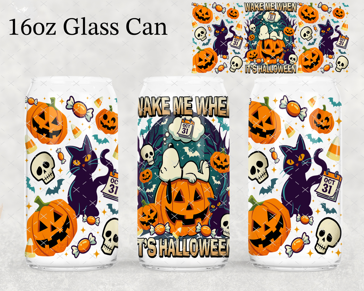 MTO Wake Me Halloween Snoop UV Cup Wrap