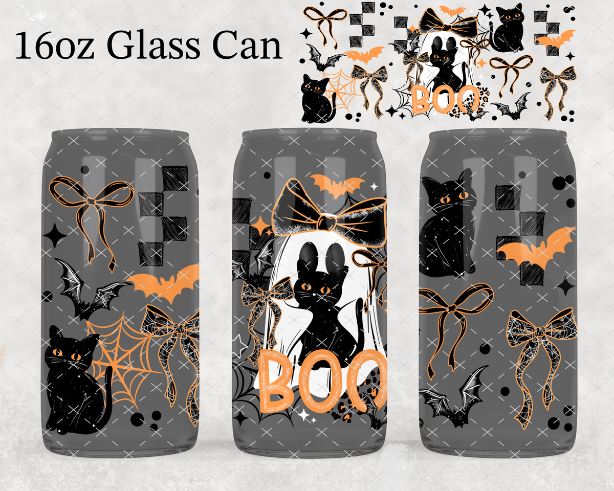 Boo Ghostie Black Cat UV Cup Wrap