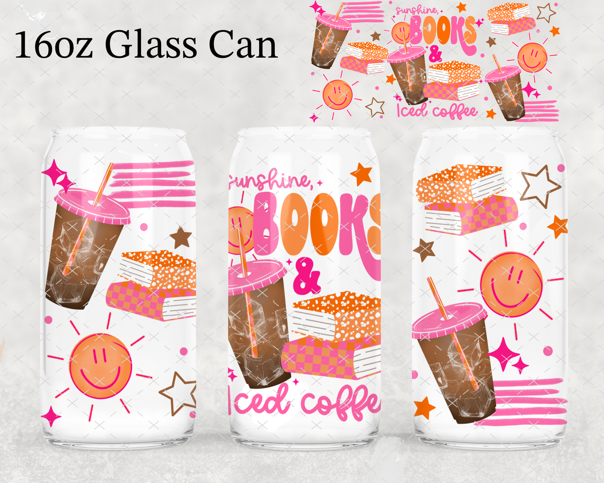 Sunshine Books & Iced Coffee UV Cup Wrap