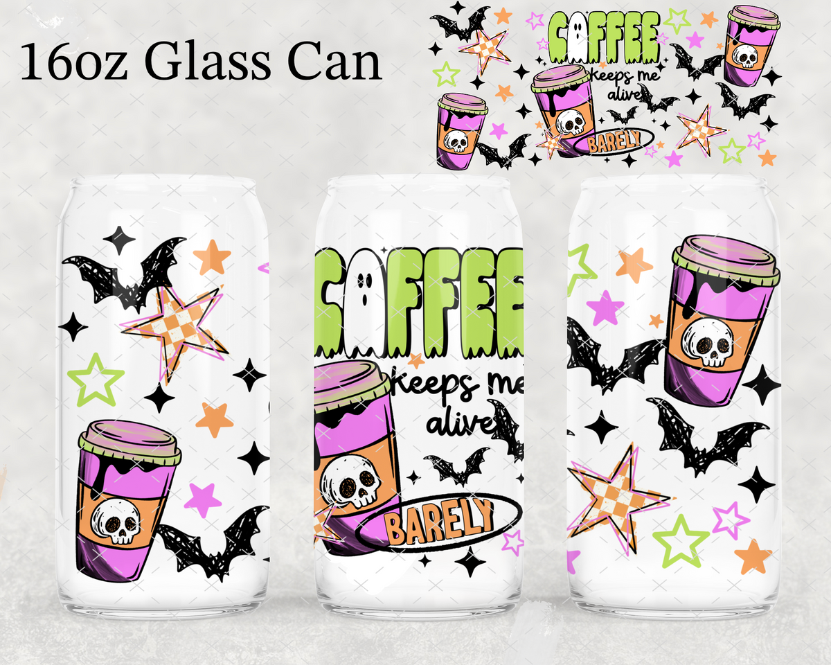Coffee Keeps Me Alive UV Cup Wrap