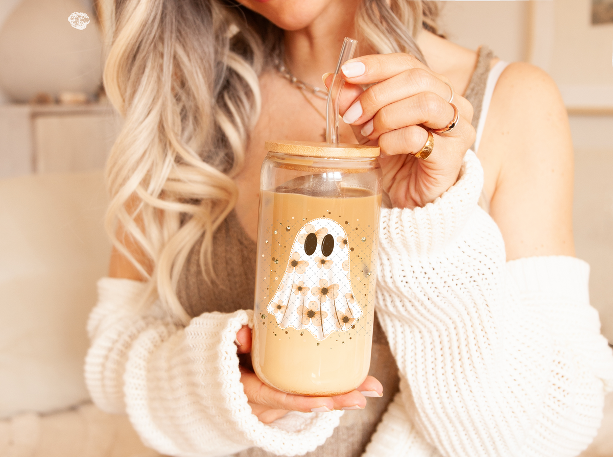 Floral Ghostie UV Decal