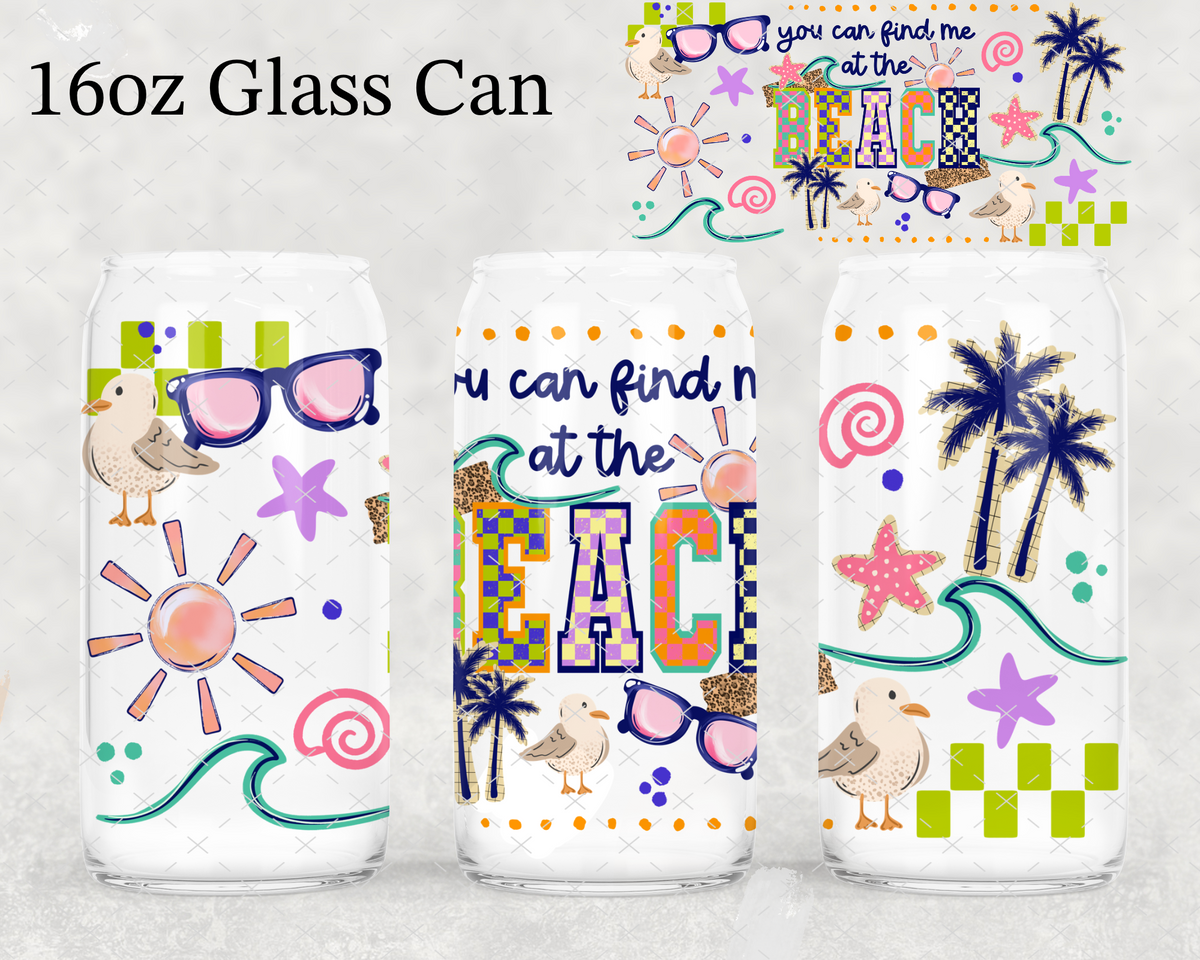 Find Me At The Beach UV Cup Wrap