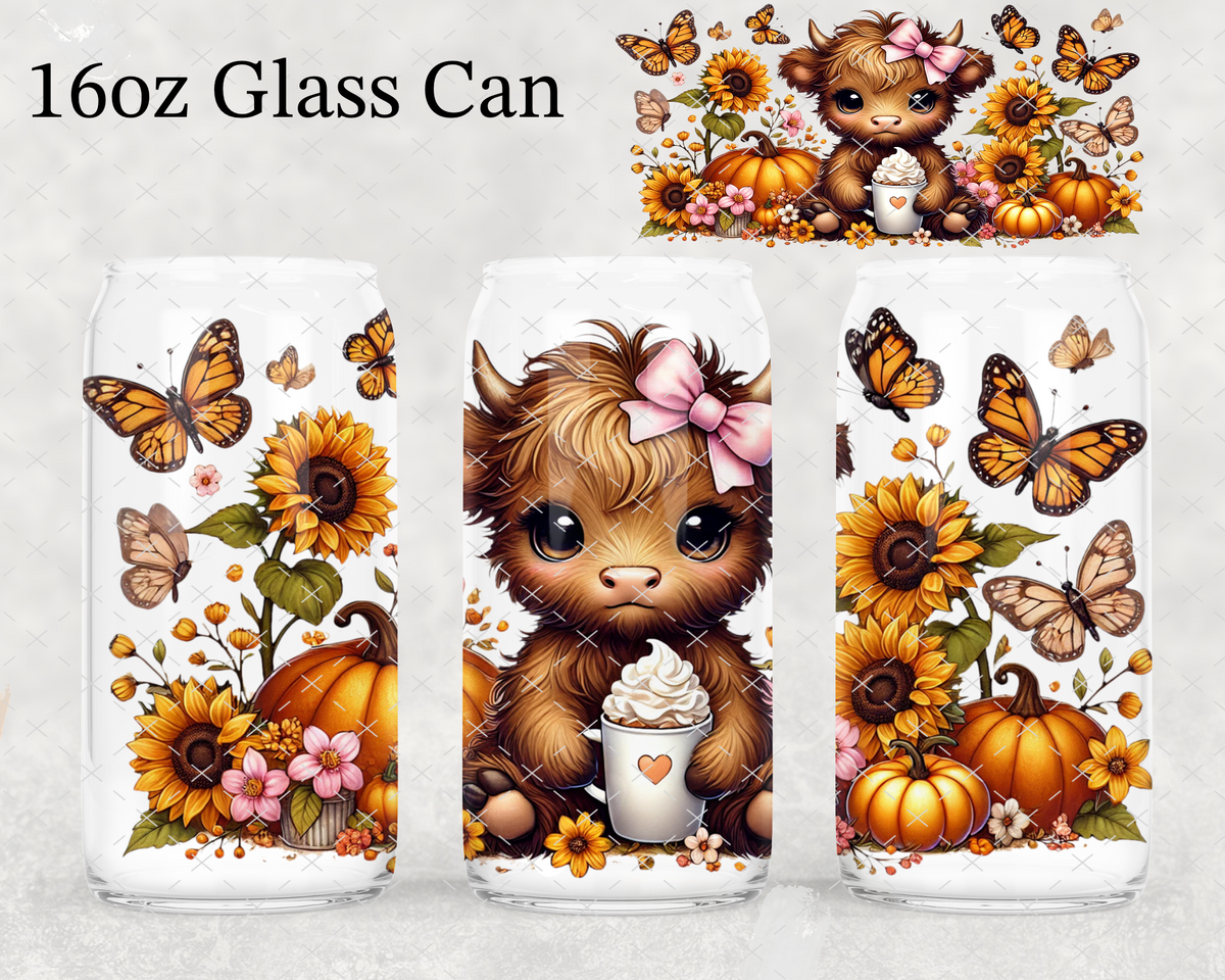 Highland Pumpkin Coffee UV Cup Wrap