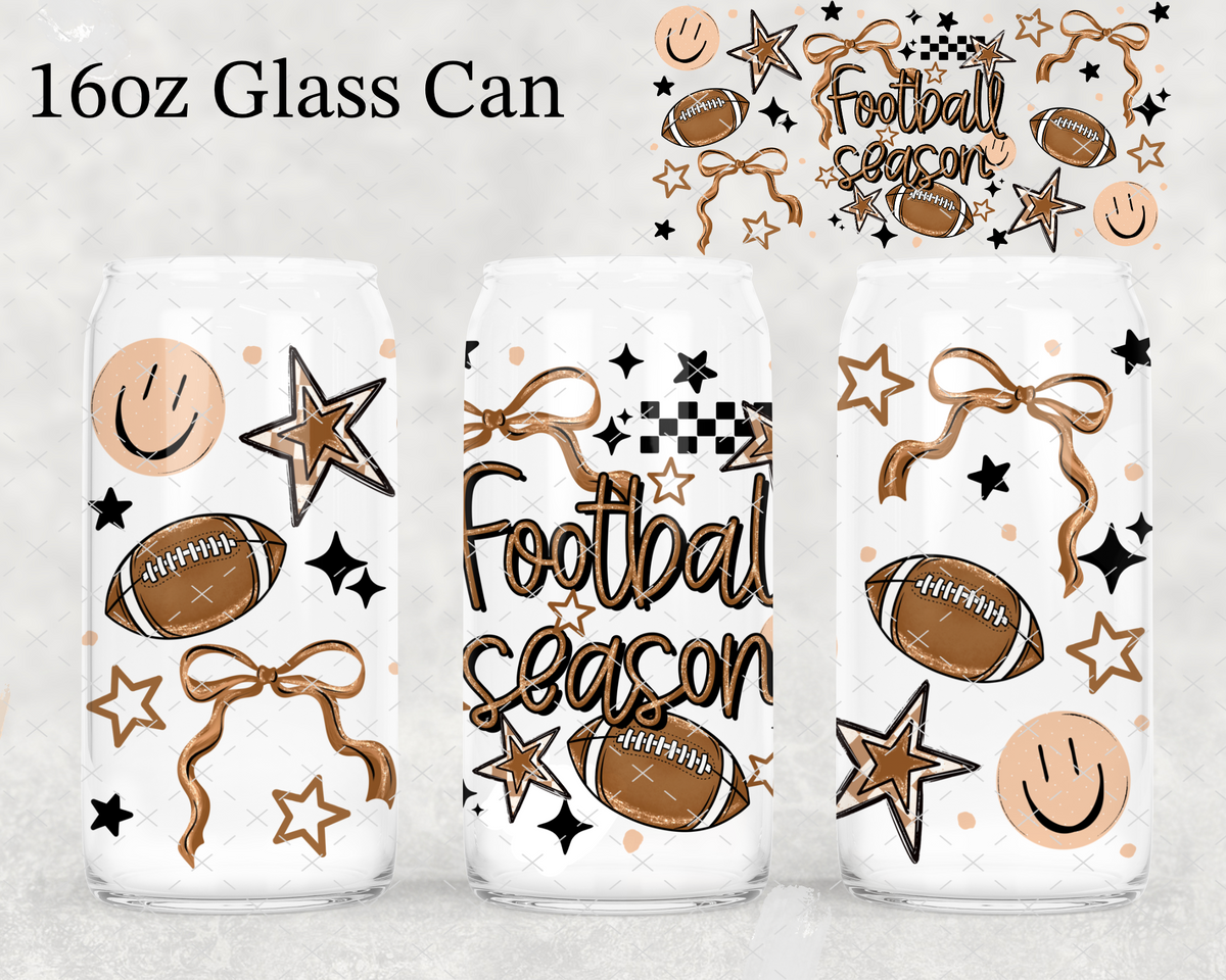 Football Season Coquette UV Cup Wrap