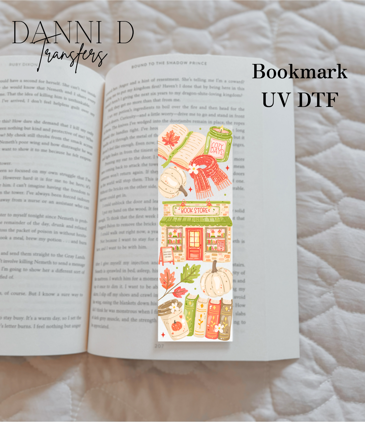 Book Store Bookmark UV Decal