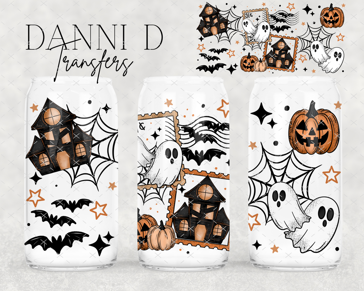 Haunted House Spooky UV Cup Wrap