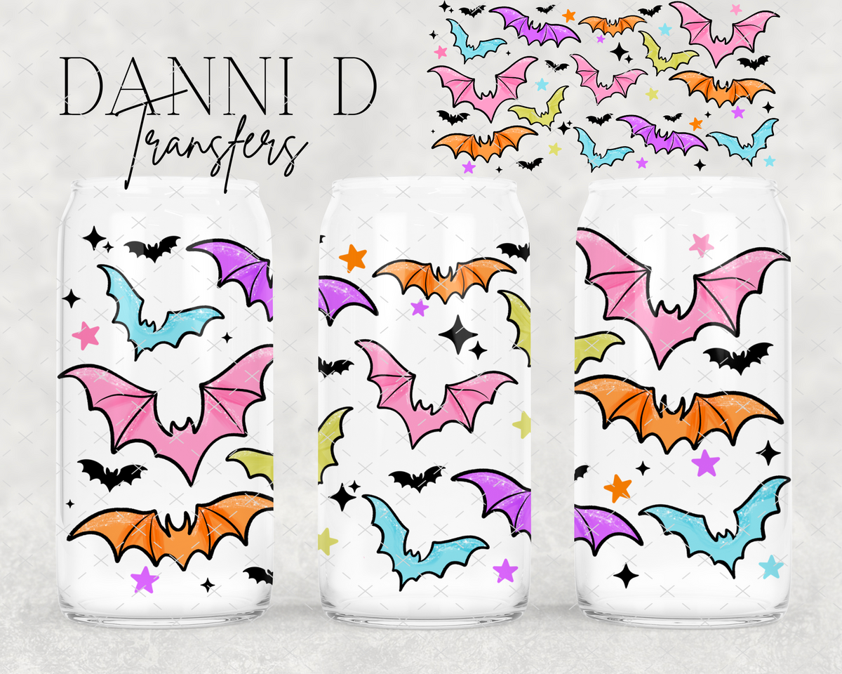 Colorful Bats UV Cup Wrap
