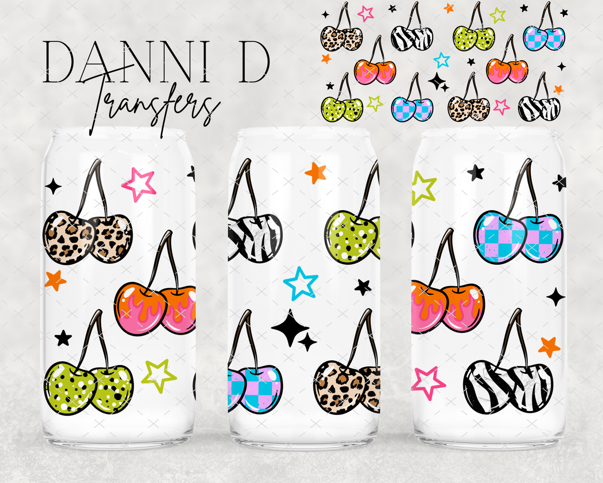 Cherry Patterns UV Cup Wrap