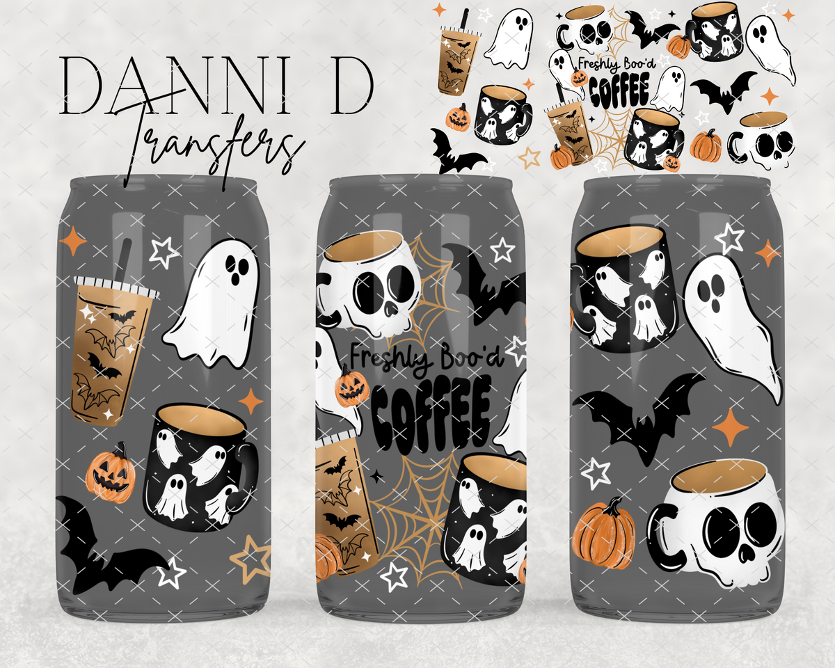 Freshly Boo'd Coffee UV Cup Wrap
