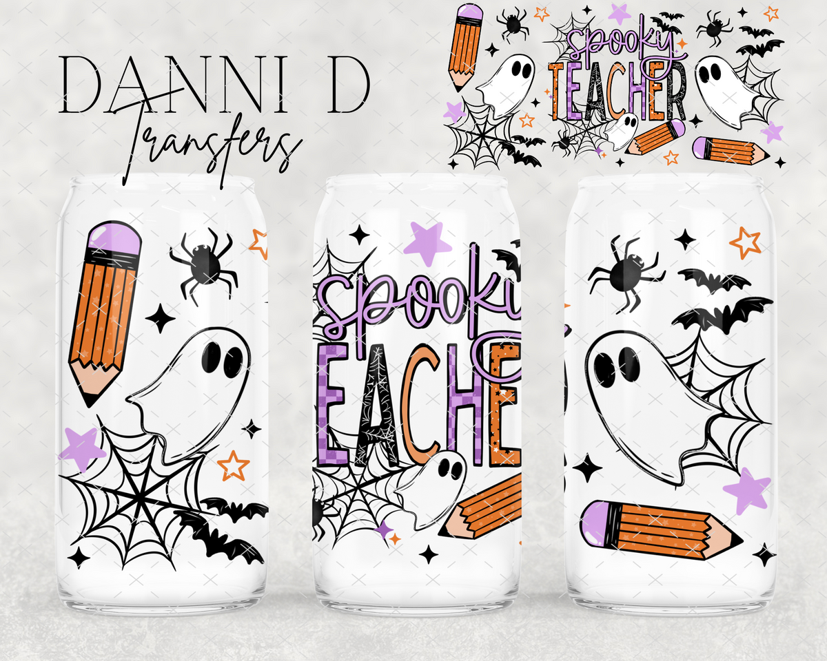 Spooky Teacher UV Cup Wrap