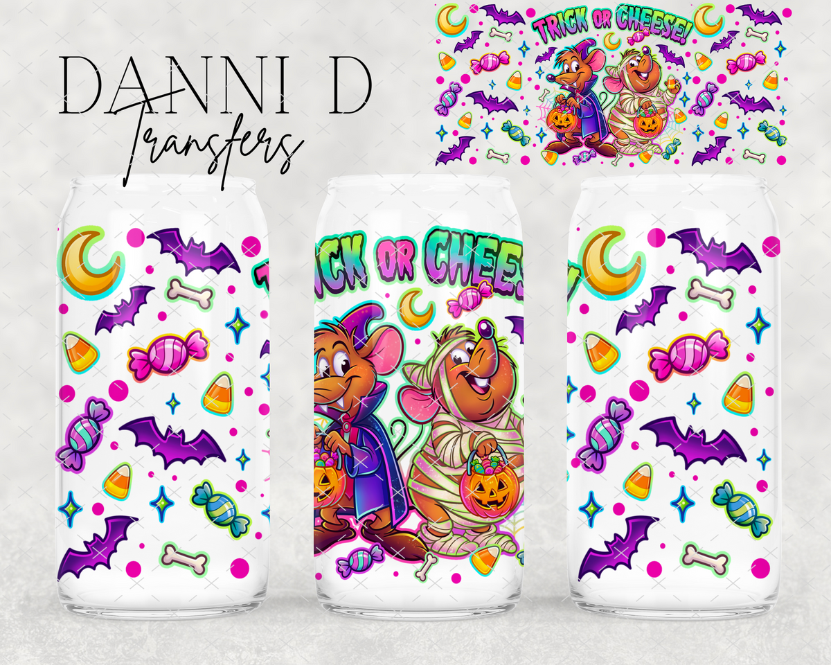Trick Or Cheese UV Cup Wrap