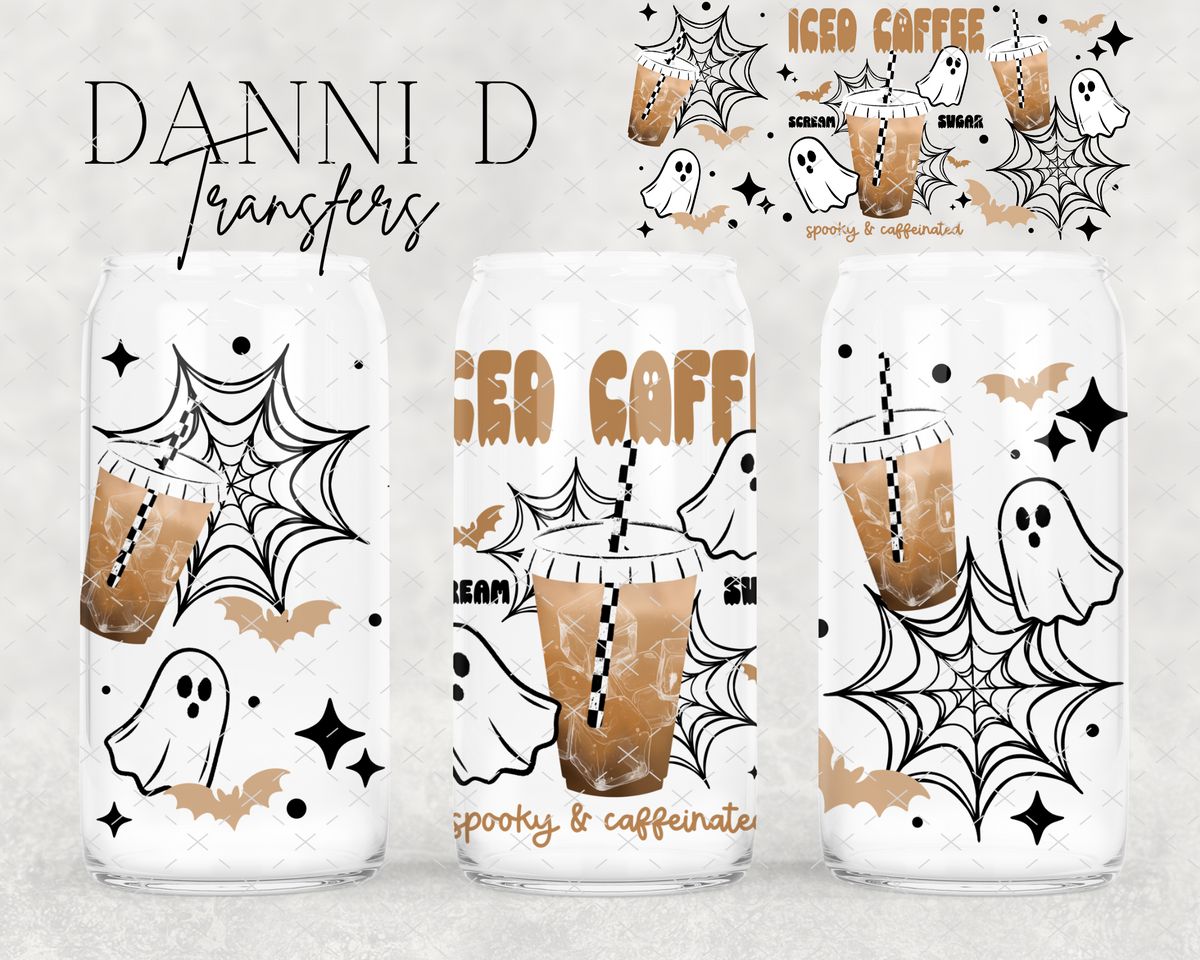 Iced Coffee Ghosties UV Cup Wrap