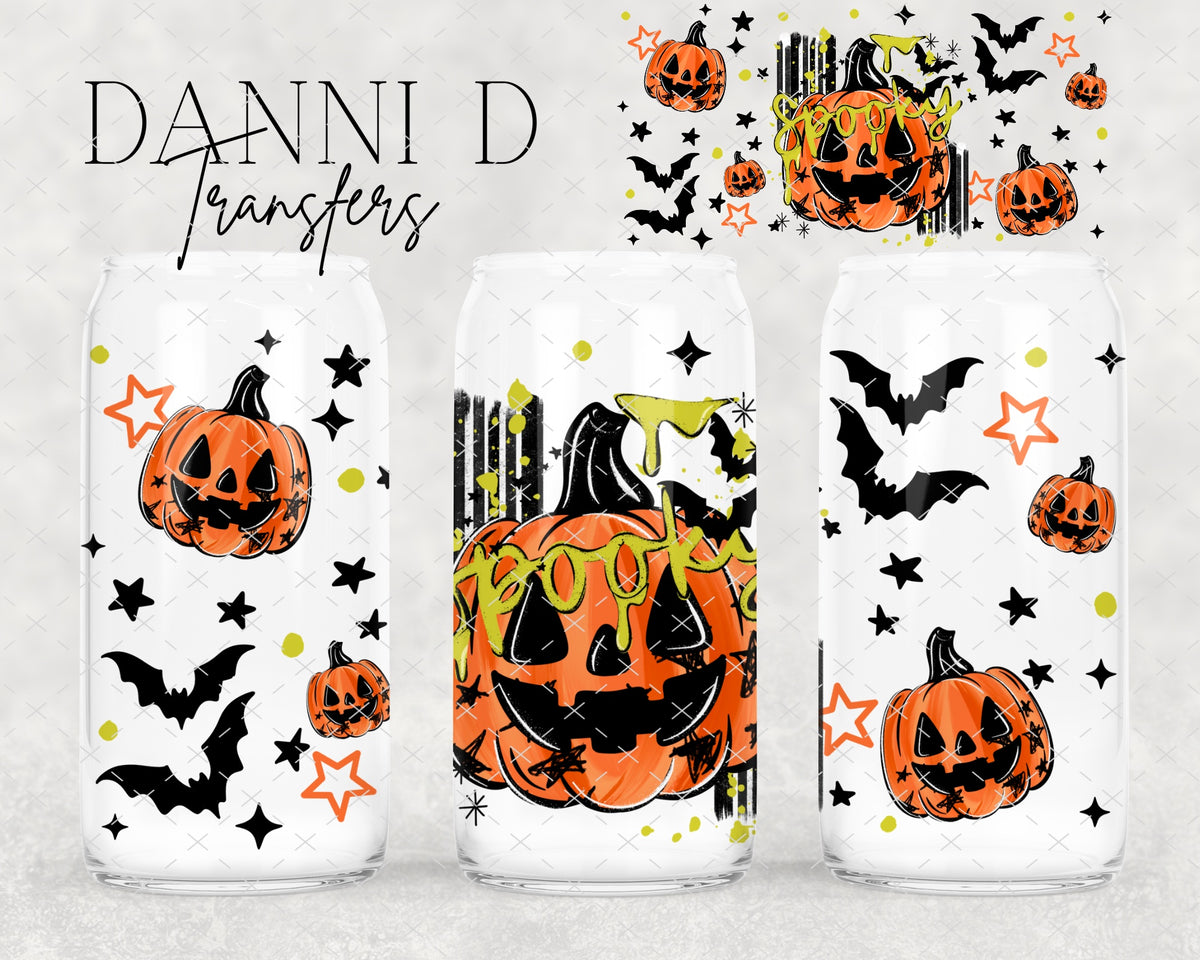 Spooky Pumpkin UV Cup Wrap