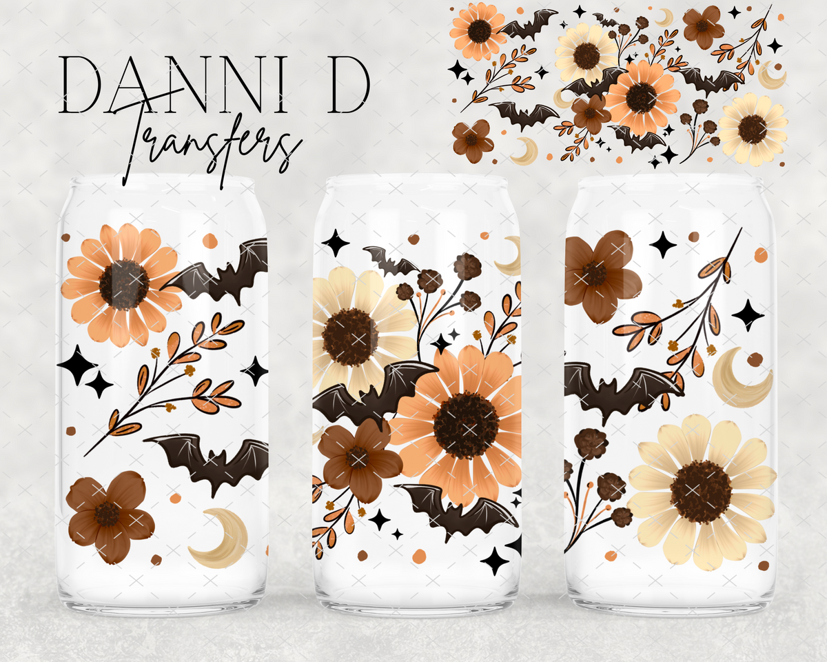 Floral Bats UV Cup Wrap