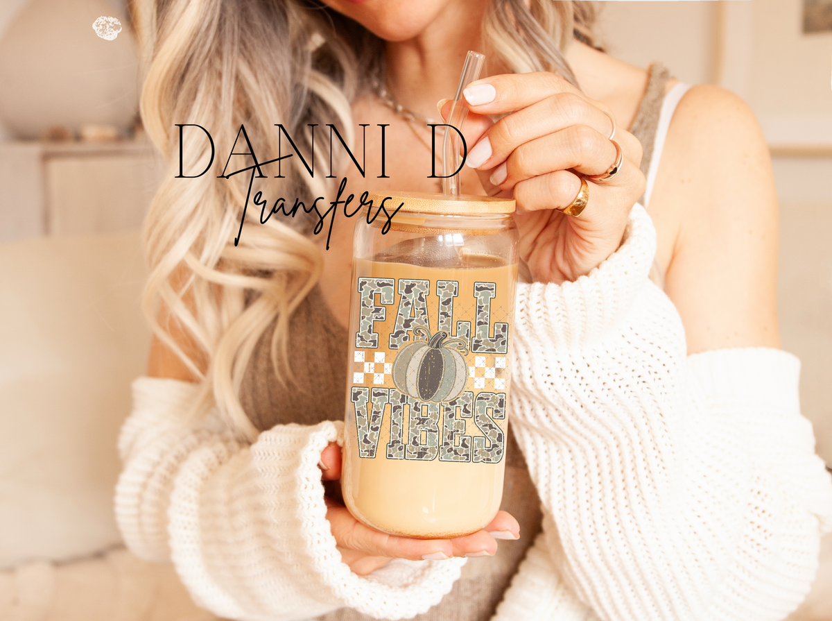 Camo Fall Vibes UV Decal