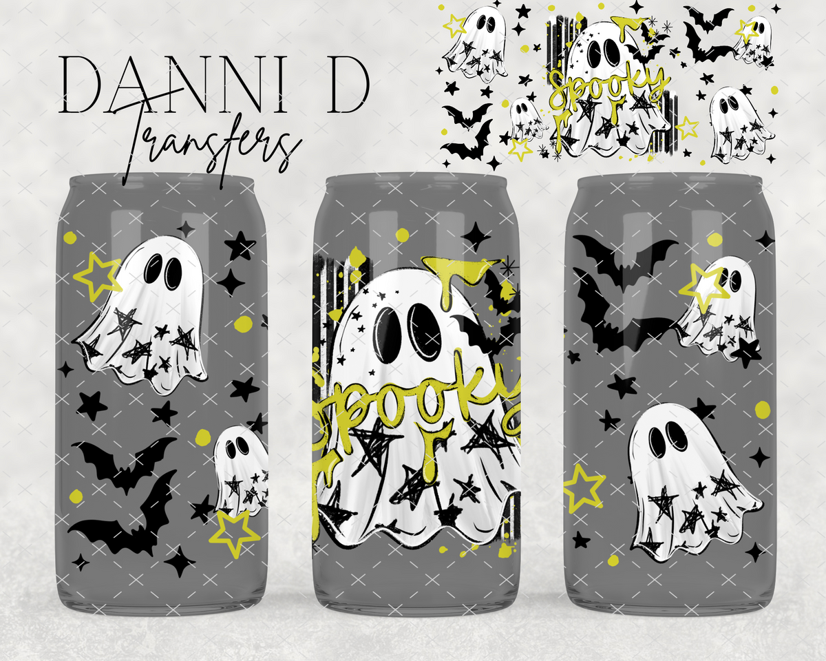 Spooky Ghosts UV Cup Wrap