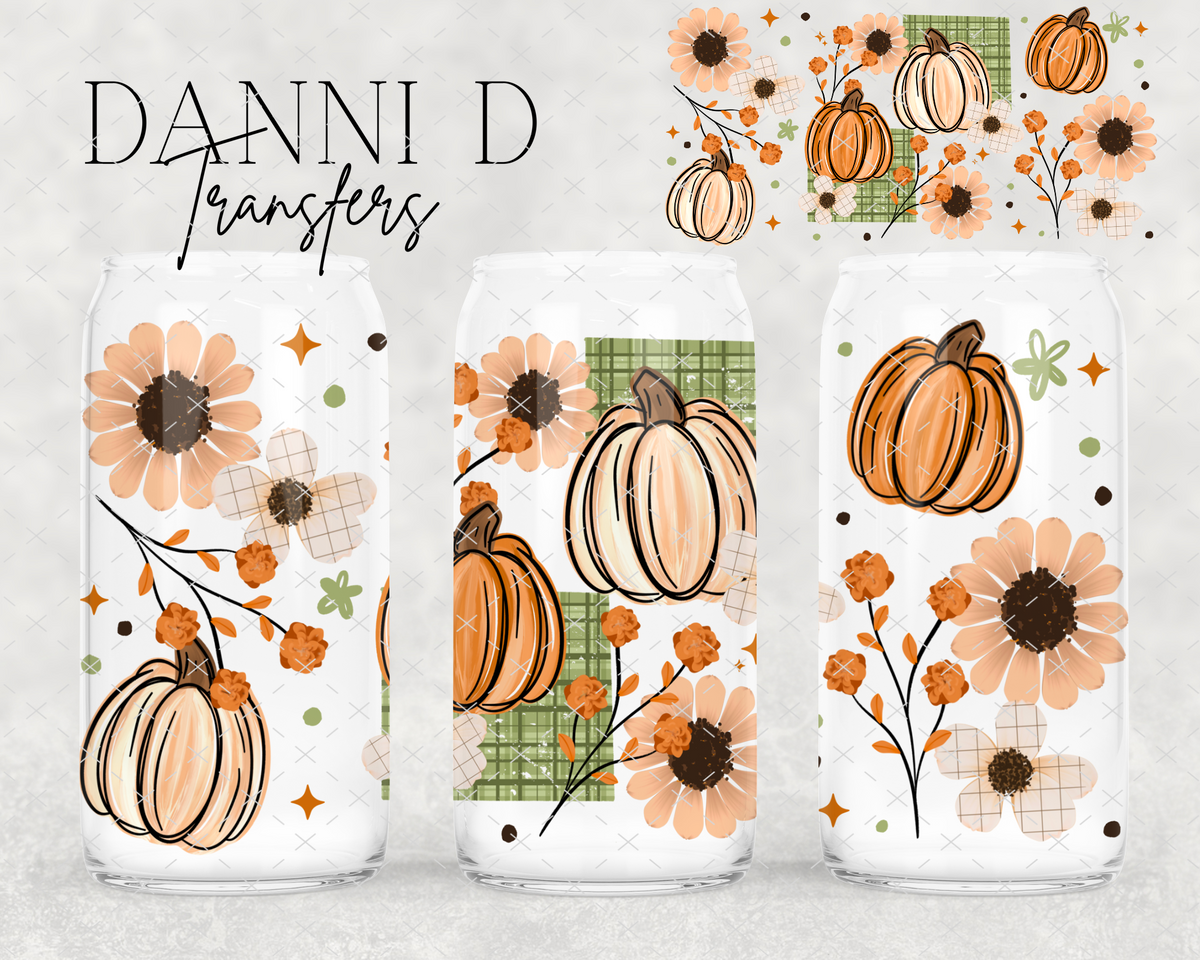Plaid Pumpkins UV Cup Wrap