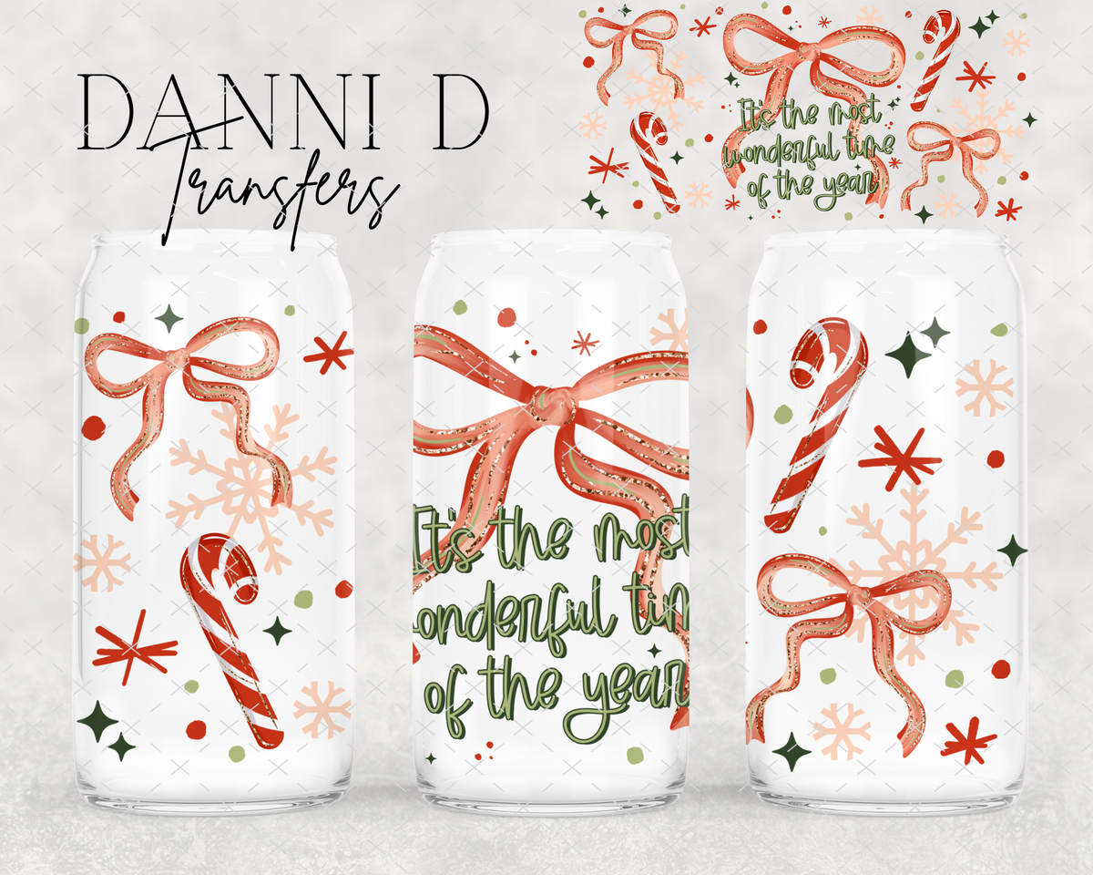 Wonderful Time Of Year Bows UV Cup Wrap