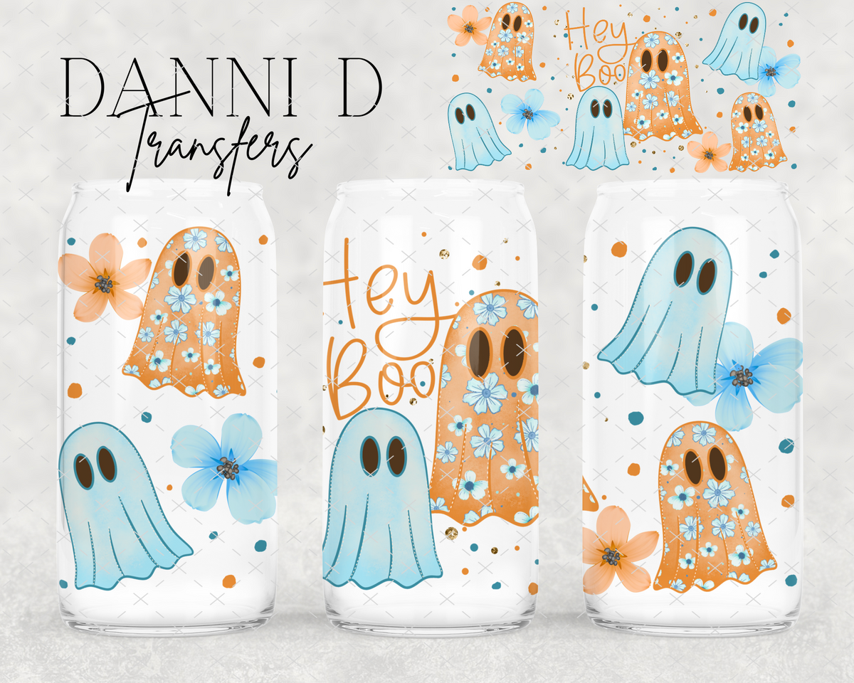 Hey Boo Floral Ghost UV Cup Wrap