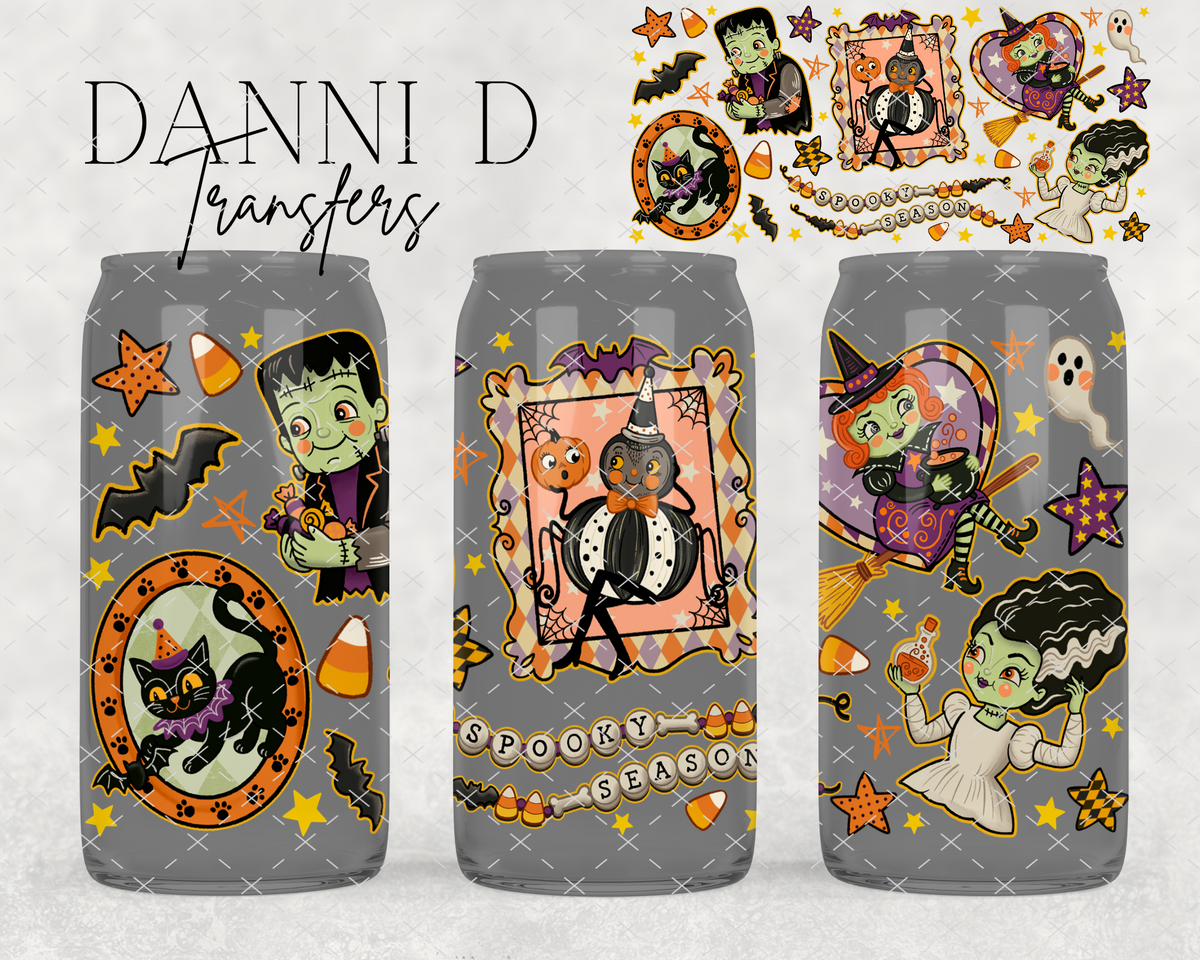 Spooky Season Frank UV Cup Wrap