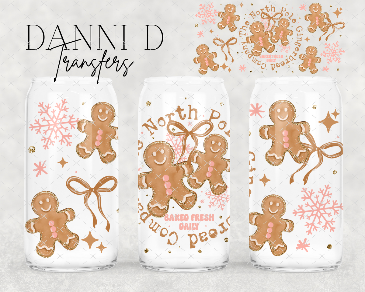 North Pole Gingerbread Company UV Cup Wrap