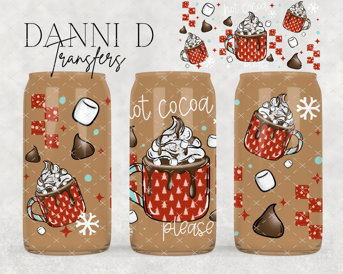 Hot Cocoa Please UV Cup Wrap
