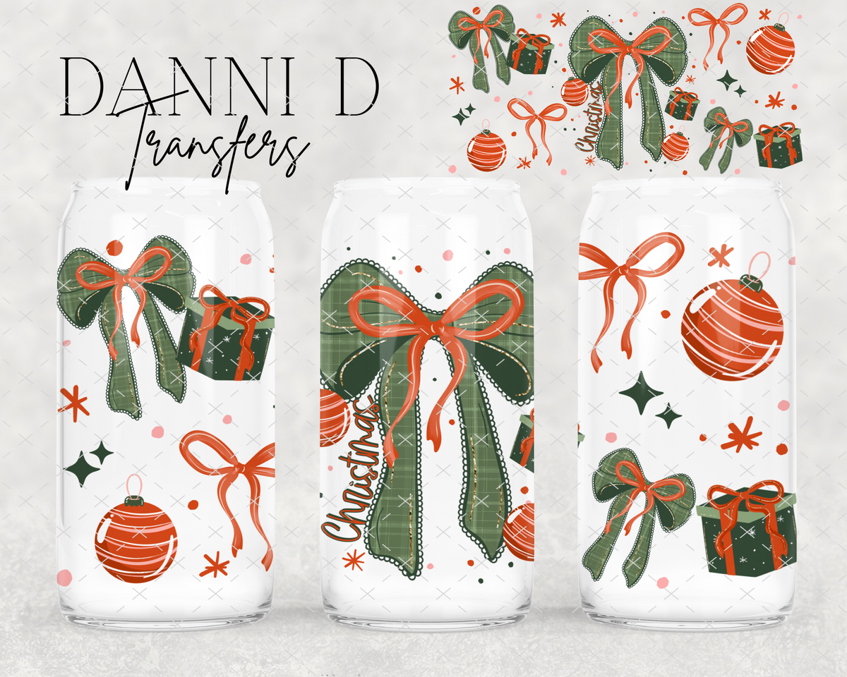 Christmas Green Coquette UV Cup Wrap