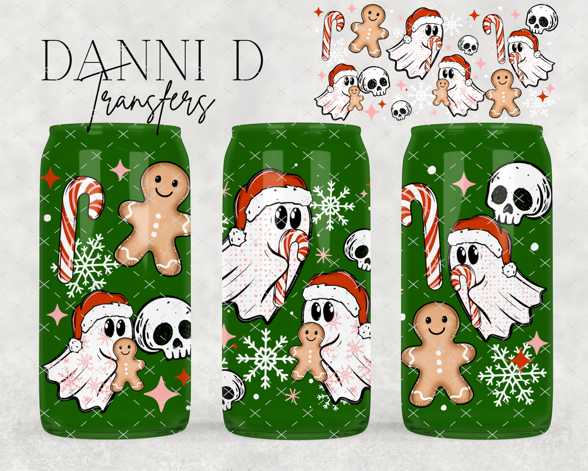 Candy Cane Ghost UV Cup Wrap