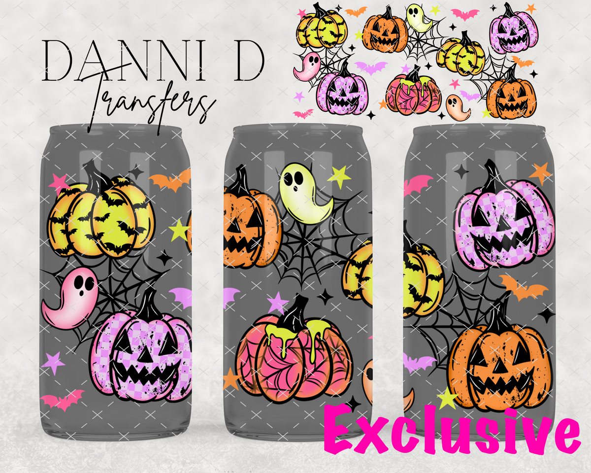 **EXCLUSIVE**Neon Pumpkins  UV Cup Wrap
