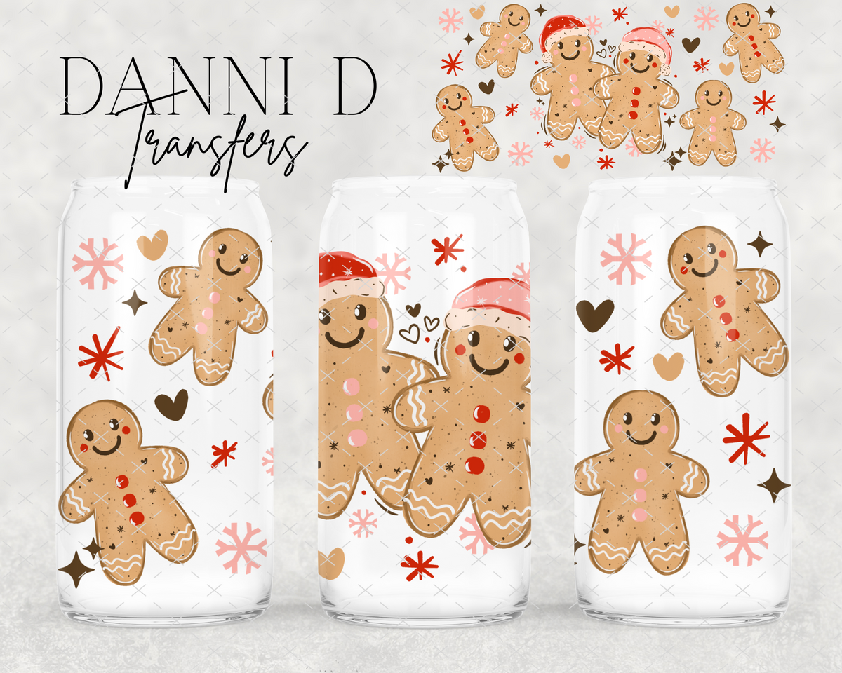 Gingerbread Girl & Boy UV Cup Wrap