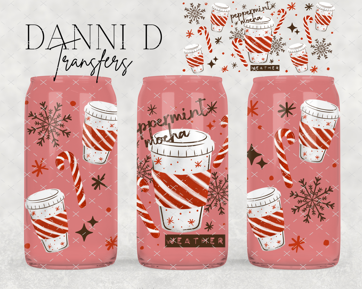Peppermint Mocha UV Cup Wrap