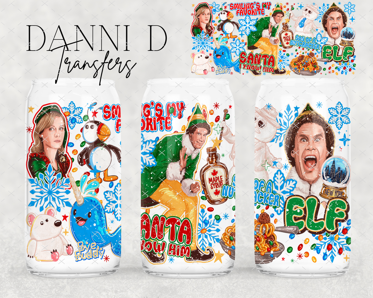 Santa I Know Him Elf UV Cup Wrap