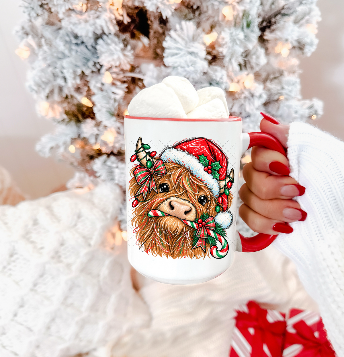 MTO Christmas Highland Cow UV Decal