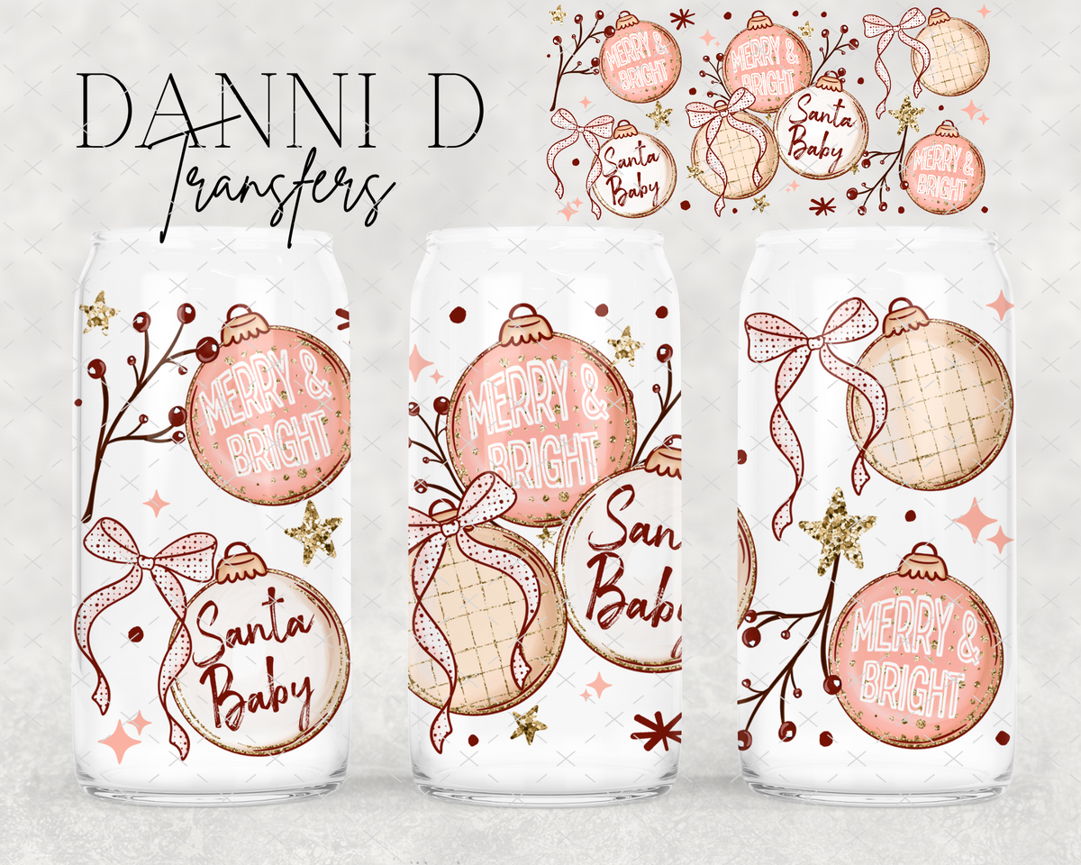 Santa Baby Ornaments UV Cup Wrap