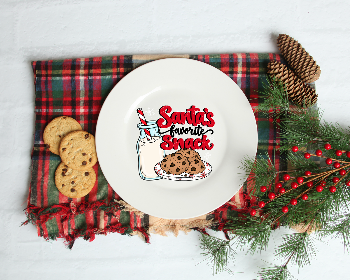 MTO Santa's Favorite Snack -UV PLATE DECAL