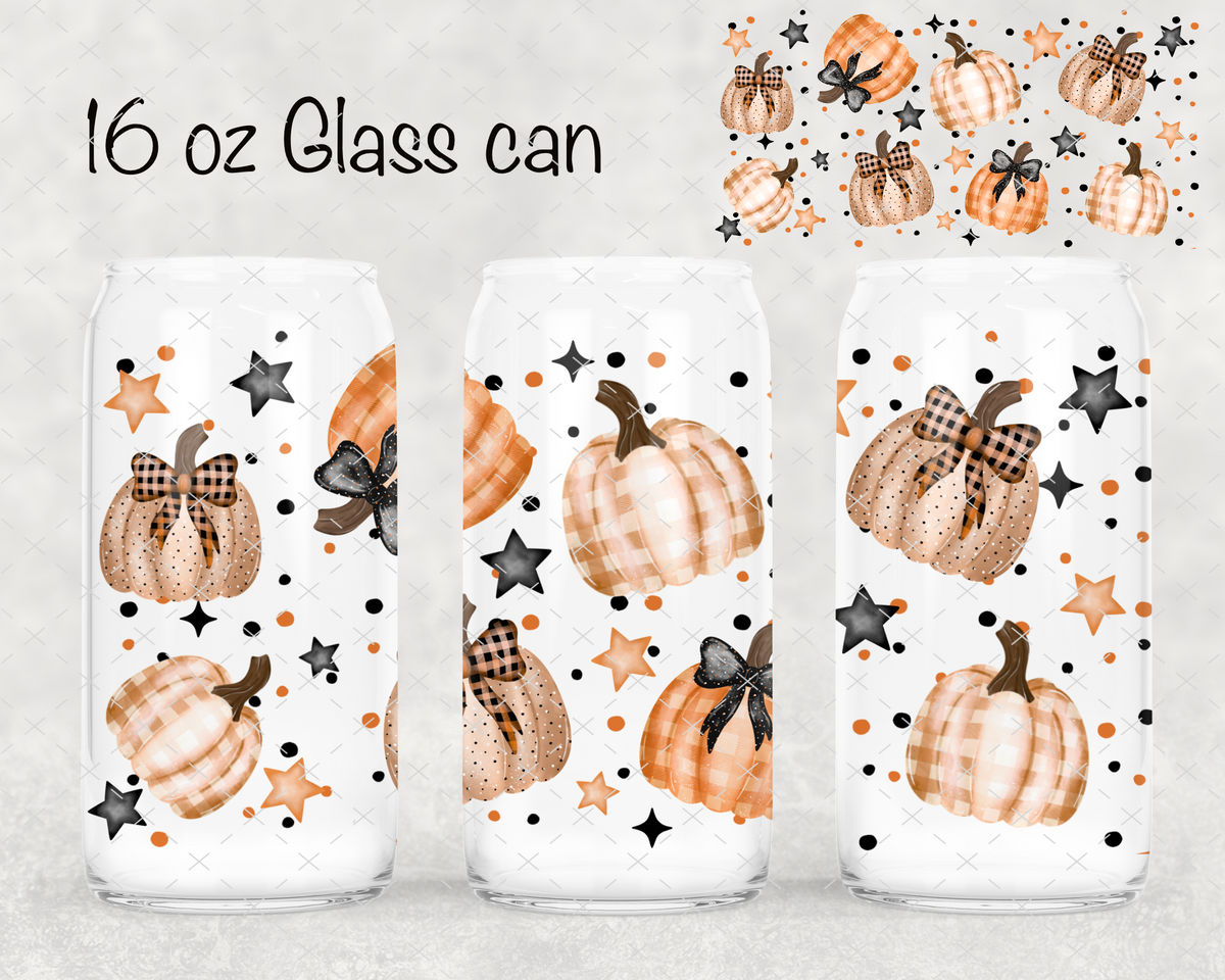 Plaid Pumpkins UV Cup Wrap