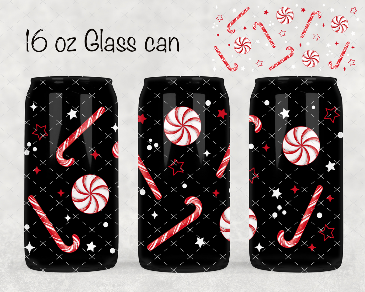 Candy Cane UV Cup Wrap