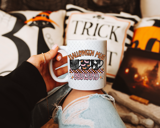 Halloween Mug Obsessed UV Decal