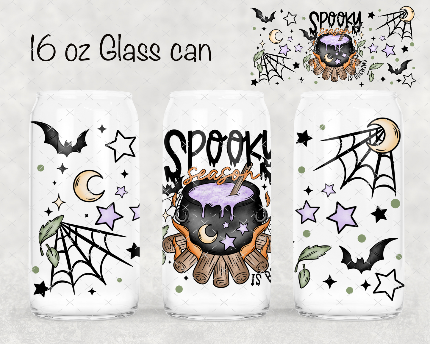 Spooky Season Is Brewing UV Cup Wrap