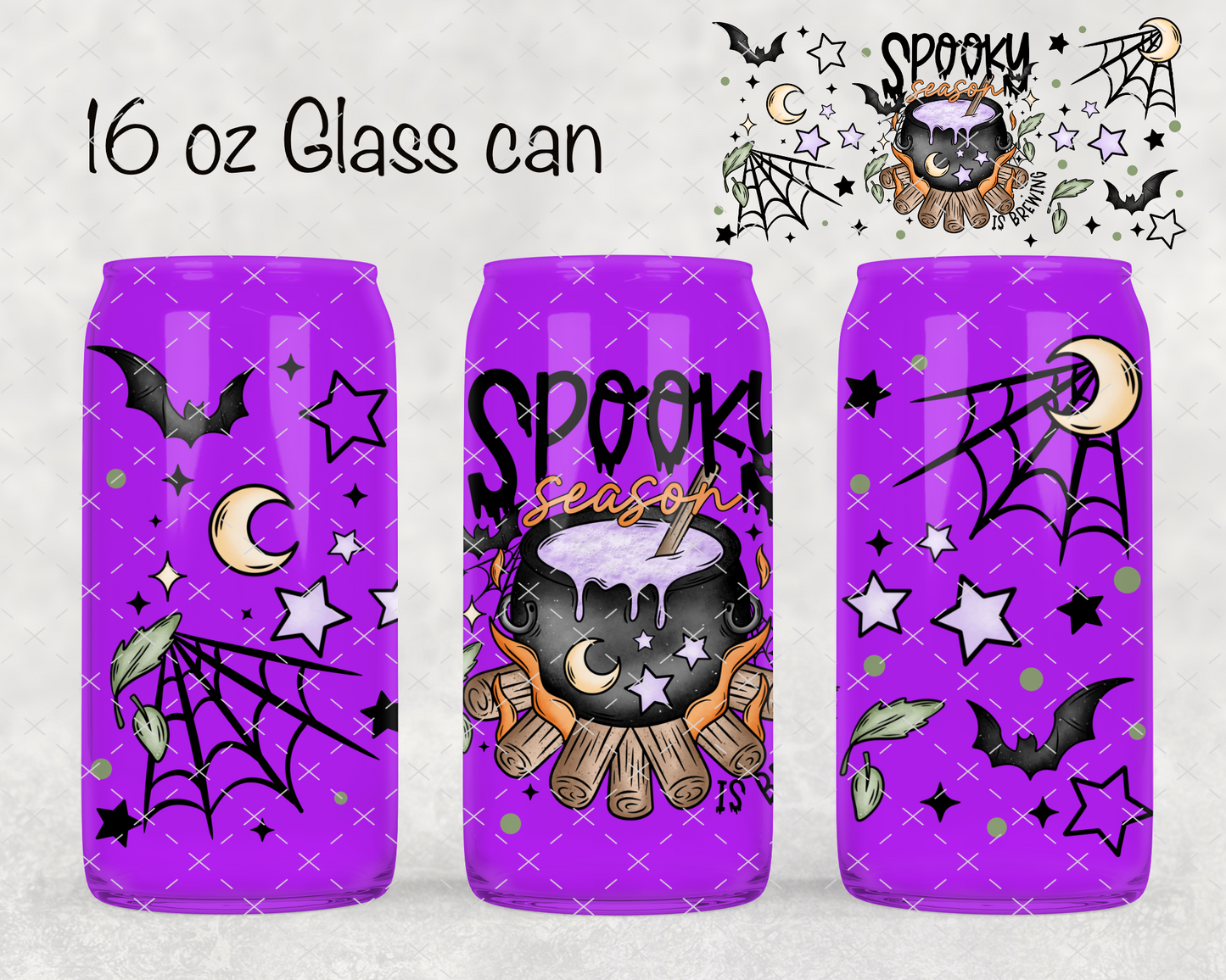 Spooky Season Is Brewing UV Cup Wrap