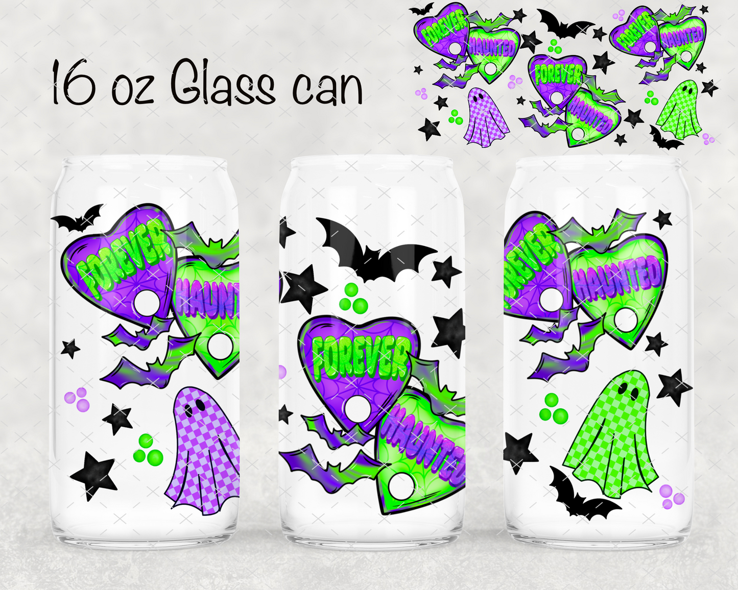 Forever Haunted UV Cup Wrap