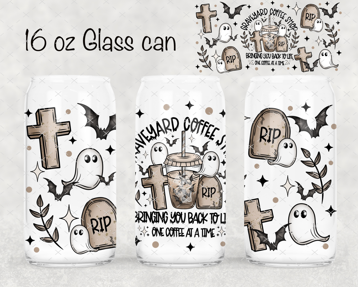 Graveyard Coffee UV Cup Wrap