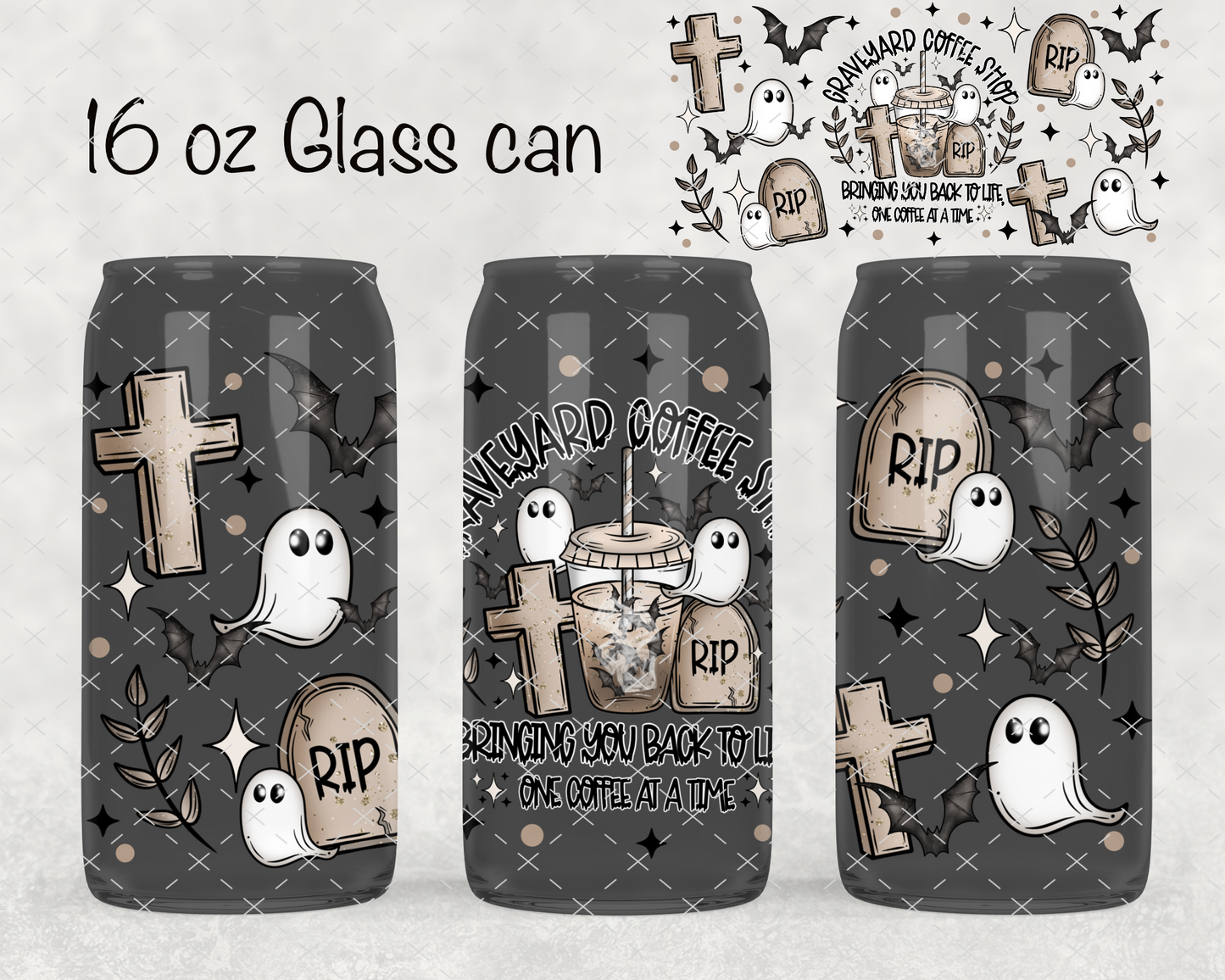 Graveyard Coffee UV Cup Wrap